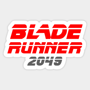 Blade Runner 2049 (Red & Grey) Sticker